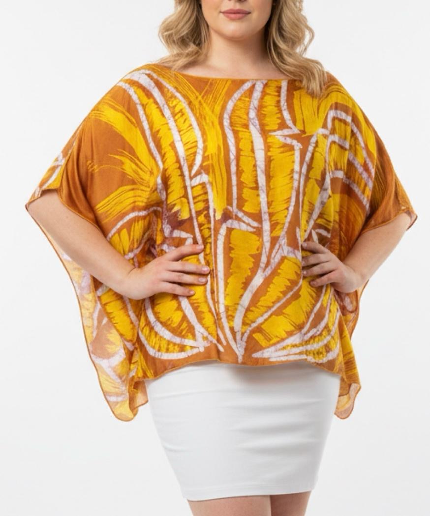 Túnica en Batik Sobre Seda