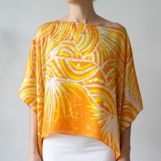Batik Sobre Saten en Seda